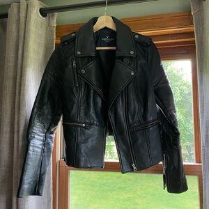 Vegan Leather Biker Jacket